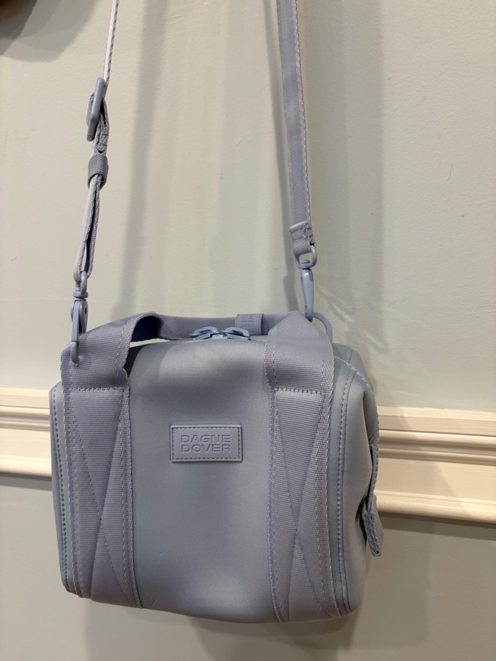 Dagne Dover Landon Carryall Crossbody in Light Blue